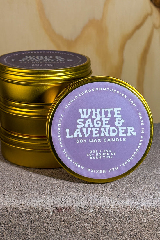 WHITE SAGE & LAVENDER CANDLE
