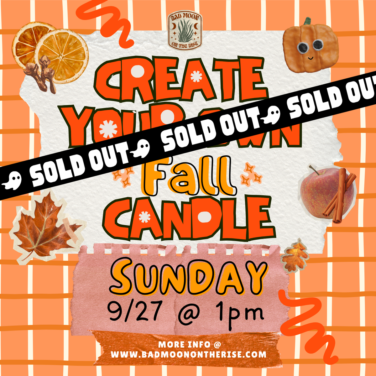 SEPTEMBER - FALL Candle Workshop