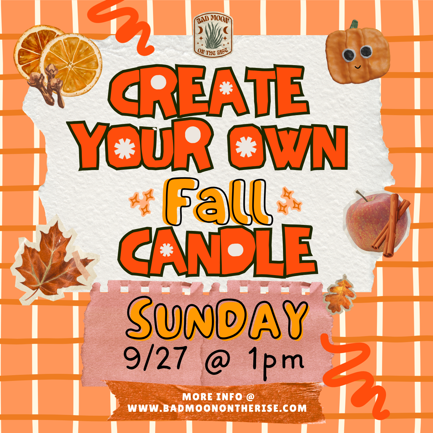 SEPTEMBER - FALL Candle Workshop