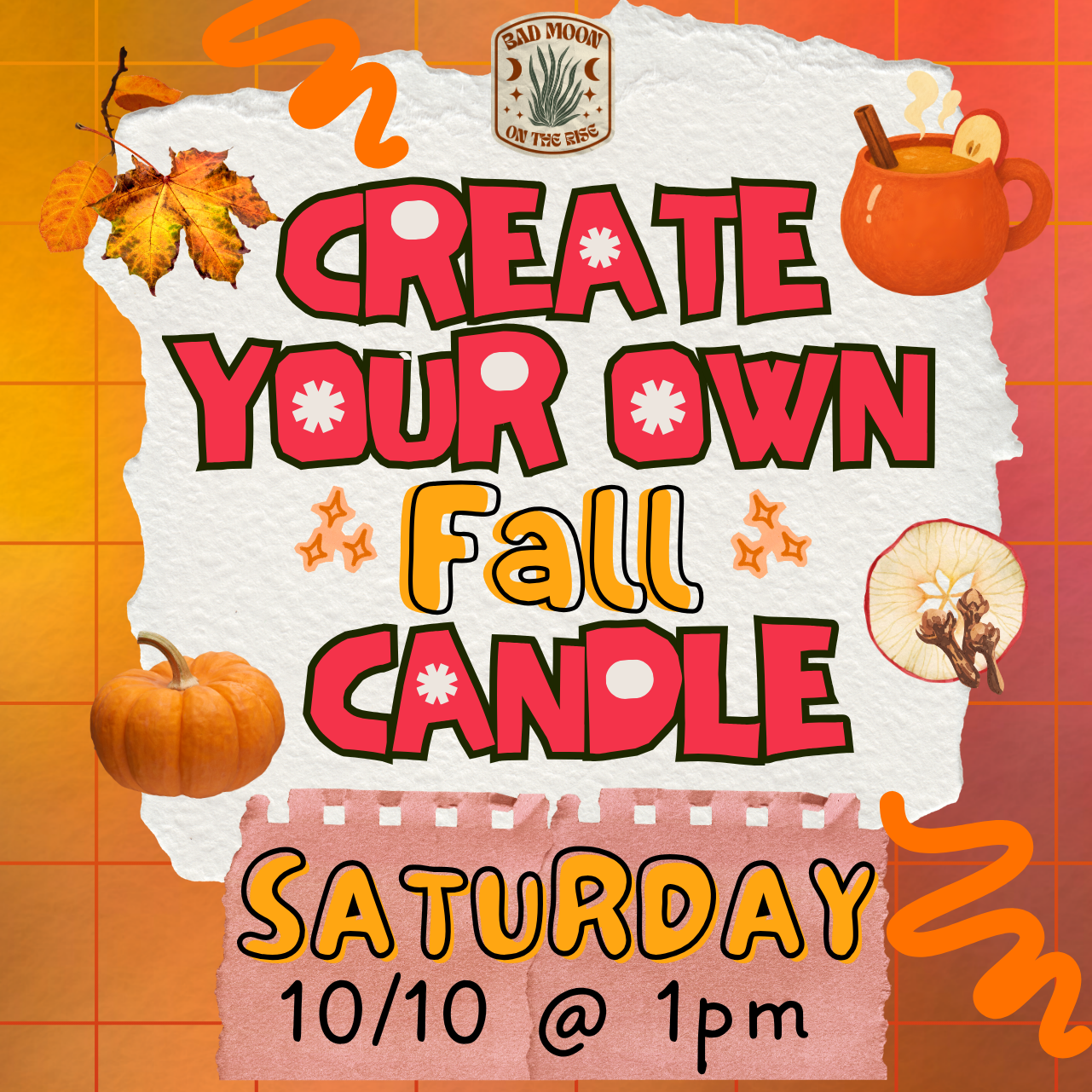 OCTOBER - FALL Candle Workshop